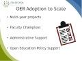 OER Faculty Adoption to Scale 
