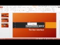 The PowerPoint 2013 User Interface