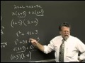Lecture 24: Beginning Algebra (Math 70)
