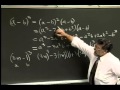 Lecture 20: Beginning Algebra (Math 70)