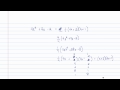Intermediate Algebra - A Brief Review of Multiplying and Factoring Polynomials (Part C)
