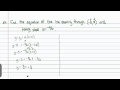 Intermediate Algebra - Equations of Lines (Part C)