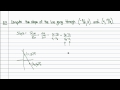 Intermediate Algebra - Slope (Part B)