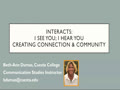 Creating Community Through Student-to-Student Zoom Interacts