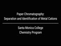 Chem 11 - Chromatography Lab