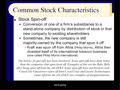 Chapter 05 - Slides 61-74 - Stock Characteristics and Measurements