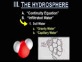 GEOL - III. THE HYDROSPHERE - 4 (water's "polarity" & Capillary Water)