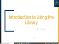 Introduction to Using the Library's Website