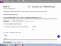 Math 40 6.7 Variation and problem solving