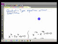 Math 40 8.3D Solving using quadratic methods factoring without substitution