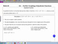 Math 40 8.6A More graphs of quadratic functions part one