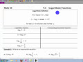 Math 40 9.5A Logarithmic functions part one