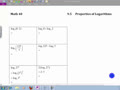 Math 40 9.6A Properties of logarithms