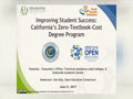 Improving Student Success with the California Zero Textbook Cost Degree Initiative