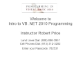 Robert Price   ICIS 145 Intro to Visual Basic Net Programming 10252012
