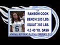 RANSOM COOK-SOPHOMORE-DB 2012