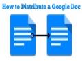 How to Distribute a Copy of a Google Doc