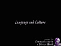 COMMST 174 • Module 7 • Language and Culture