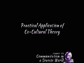 COMMST 174 • Module 9 • Practical Application of Co-Cultural Theory