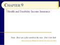 Chapter 09 - Slides 01-21 - Health Insurance - Fall 2016