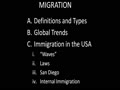 Migration Lecture #3 (US Immigration)